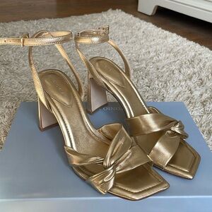 Antonio Milani gold dress sandals
